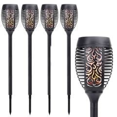 6'lı Güneş Enerjili Led Bahçe Yolu Lambası- Solar Aydınlatma Ip44 Su Geçirmez Renkli Işık Seti