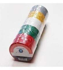 Tura renkli elektrik izolasyon bantı 50li paket